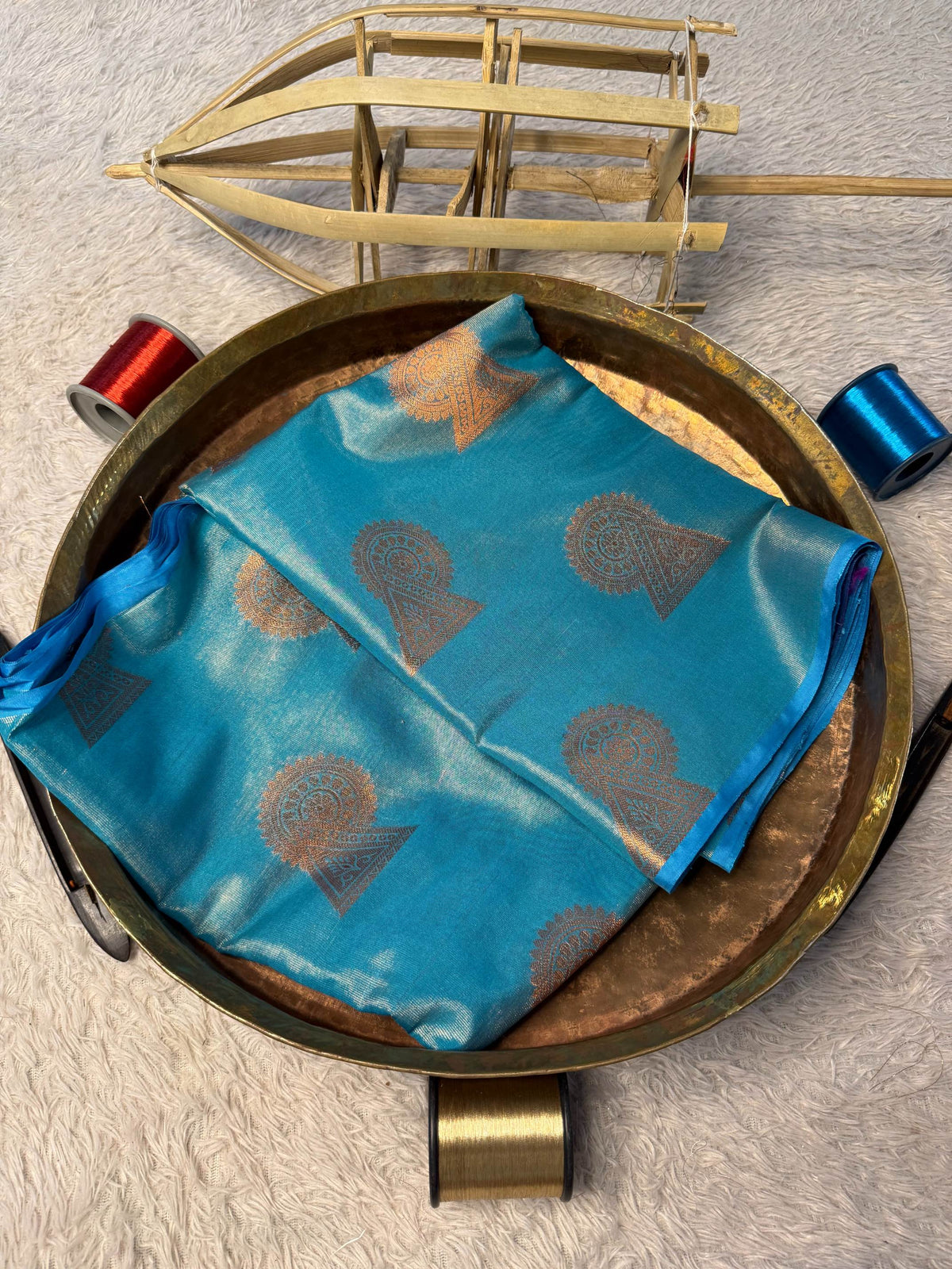 Eccentric zari weave Softsilk Banarasi Saree