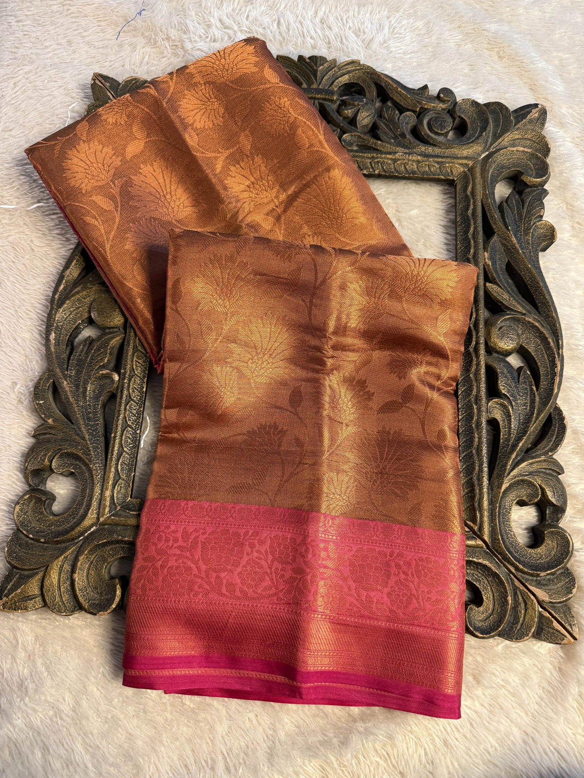 Eccentric zari weave Softsilk Banarasi Saree