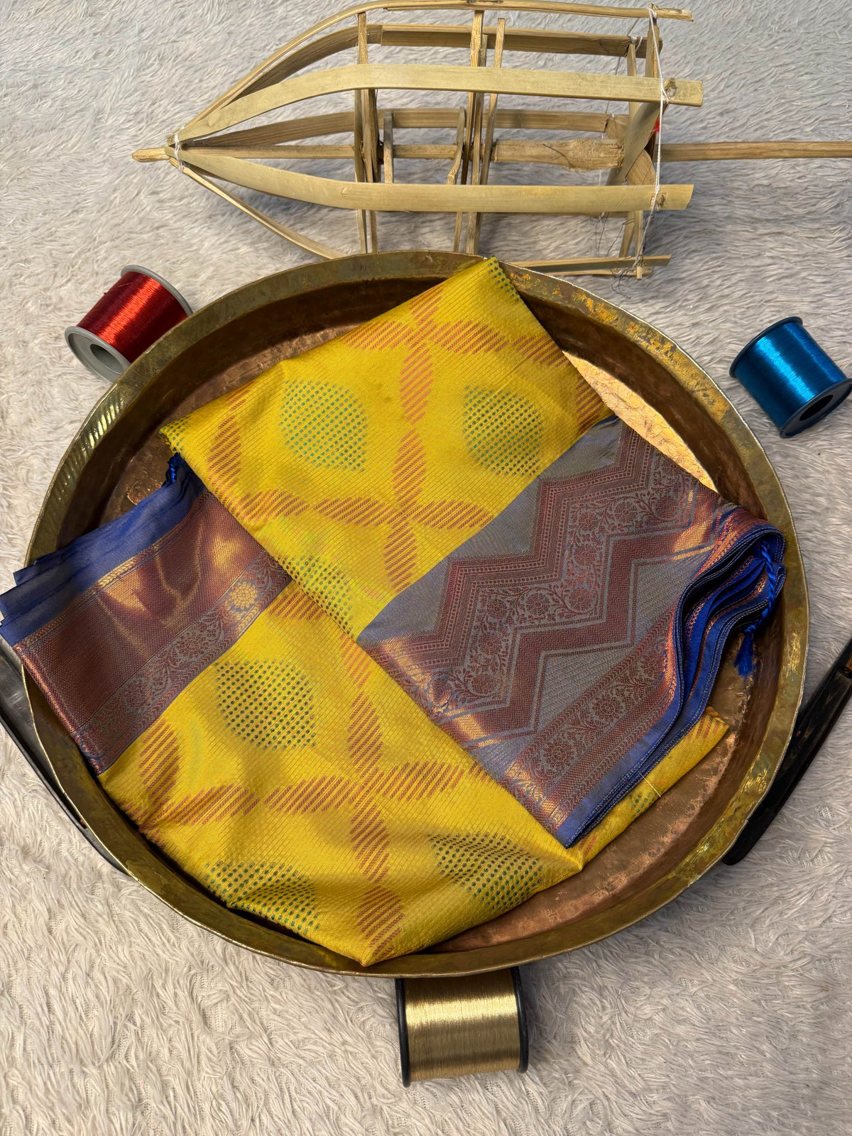 Eccentric zari weave Softsilk Banarasi Saree
