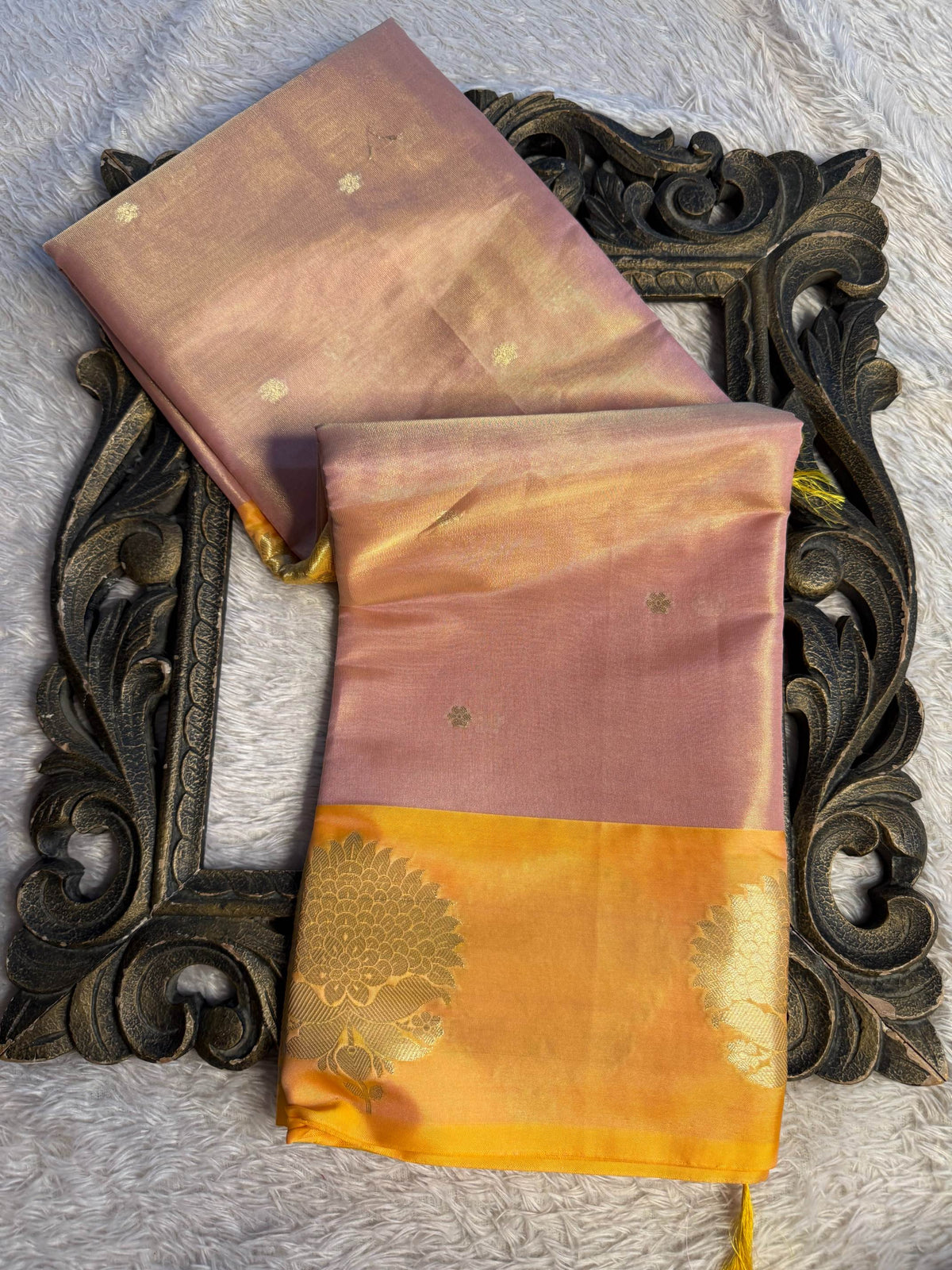 Eccentric zari weave Softsilk Banarasi Saree