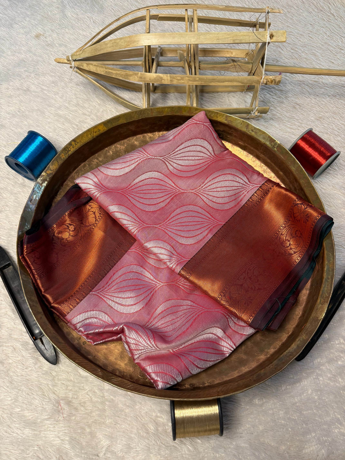 Eccentric zari weave Softsilk Banarasi Saree