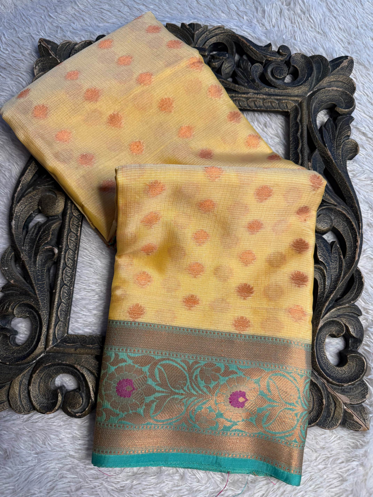 Eccentric zari weave Softsilk Banarasi Saree