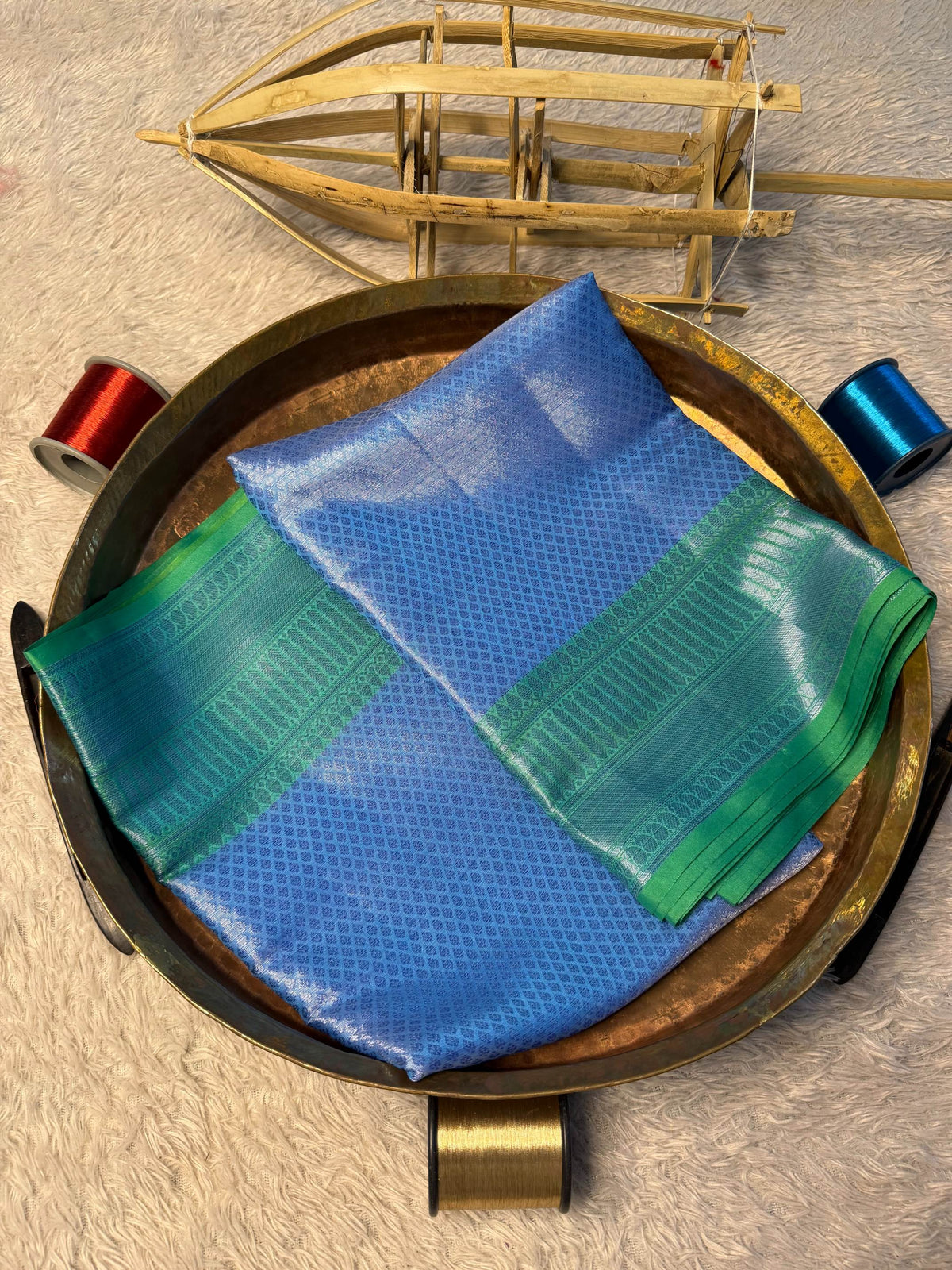 Eccentric zari weave Softsilk Banarasi Saree