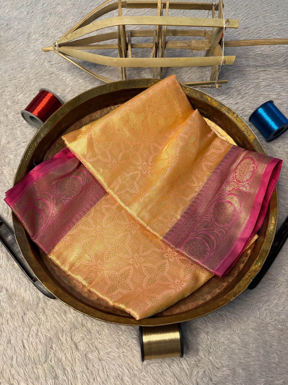 Eccentric zari weave Softsilk Banarasi Saree
