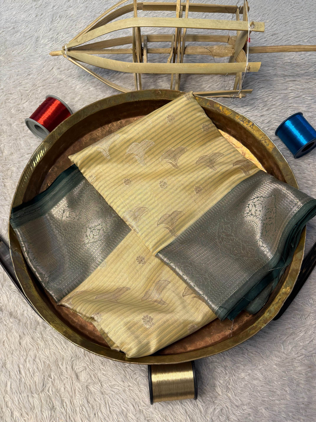 Eccentric zari weave Softsilk Banarasi Saree