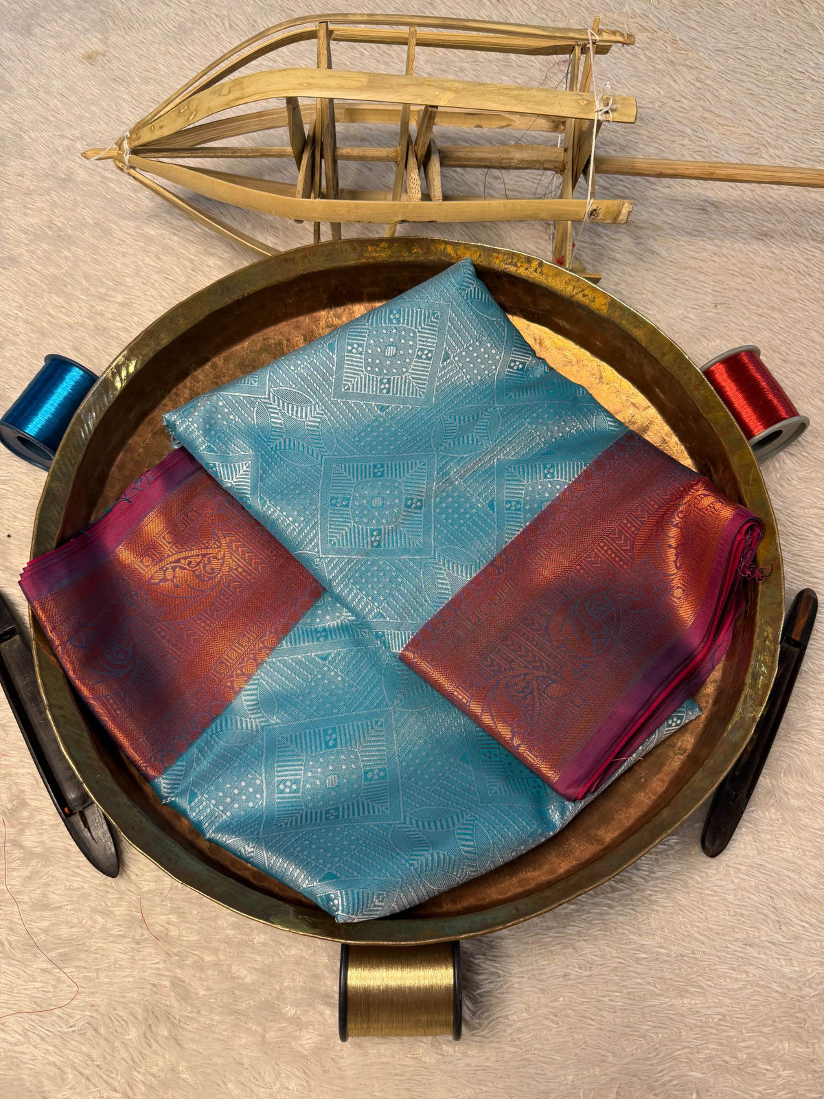 Eccentric zari weave Softsilk Banarasi Saree