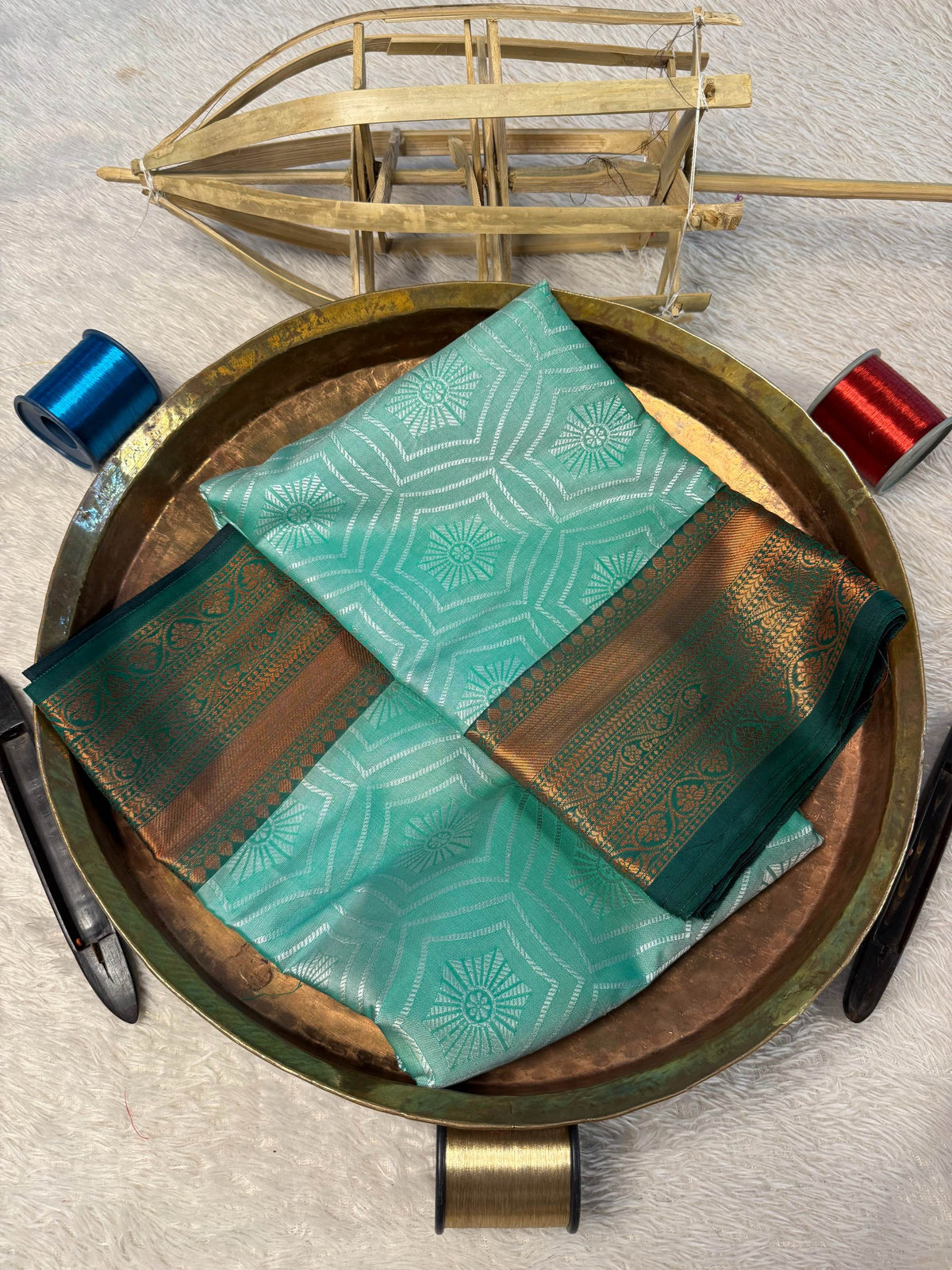 Eccentric zari weave Softsilk Banarasi Saree