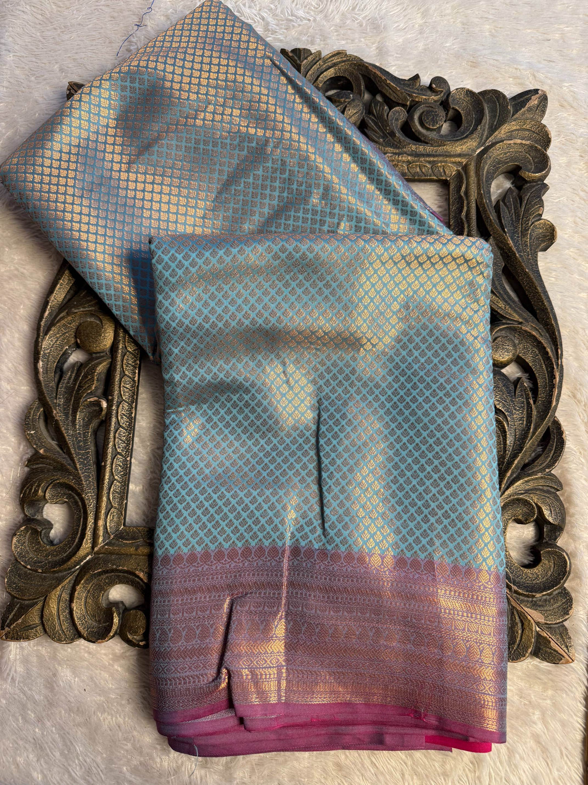 Eccentric zari weave Softsilk Banarasi Saree