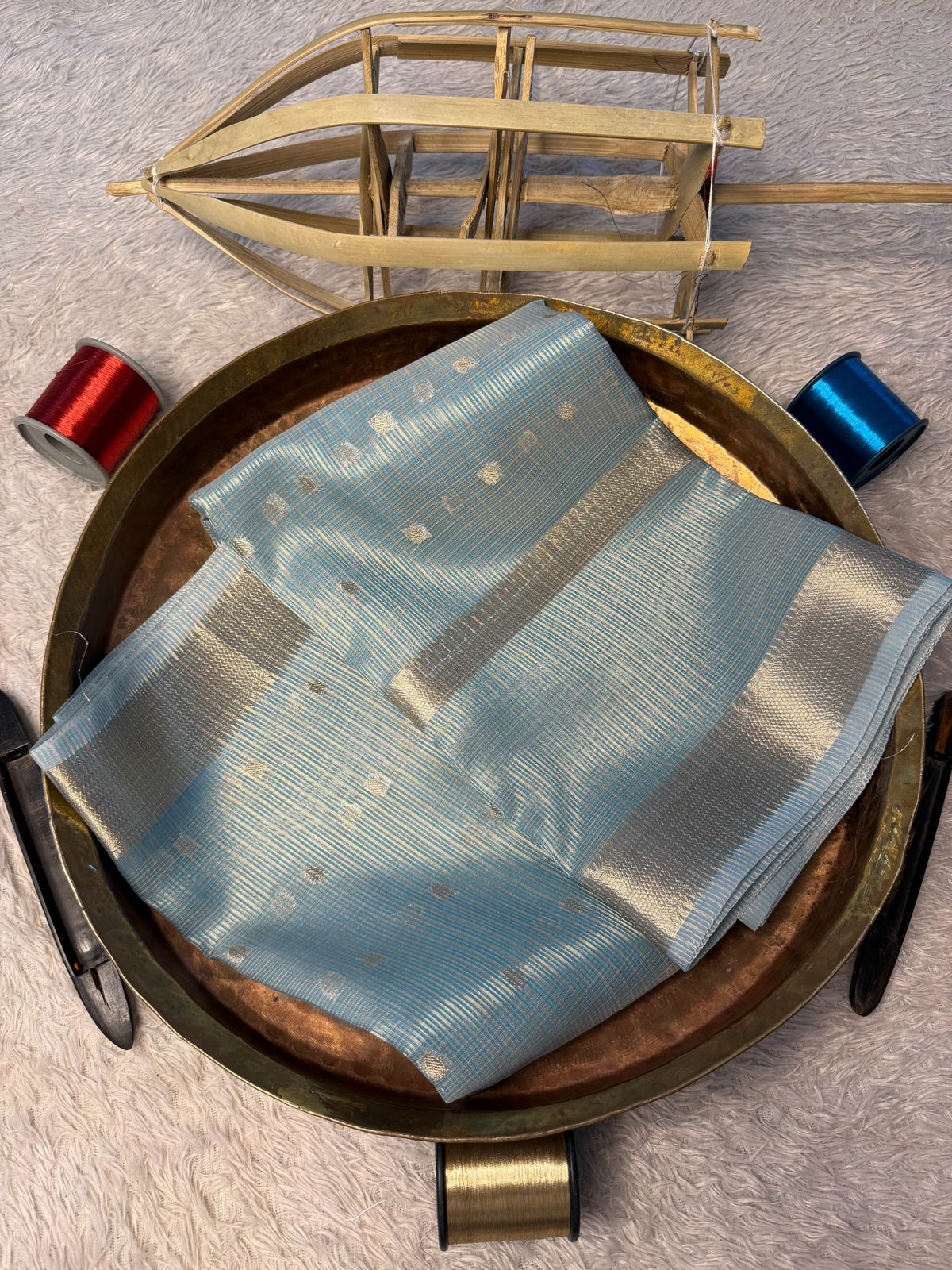 Eccentric zari weave Softsilk Banarasi Saree