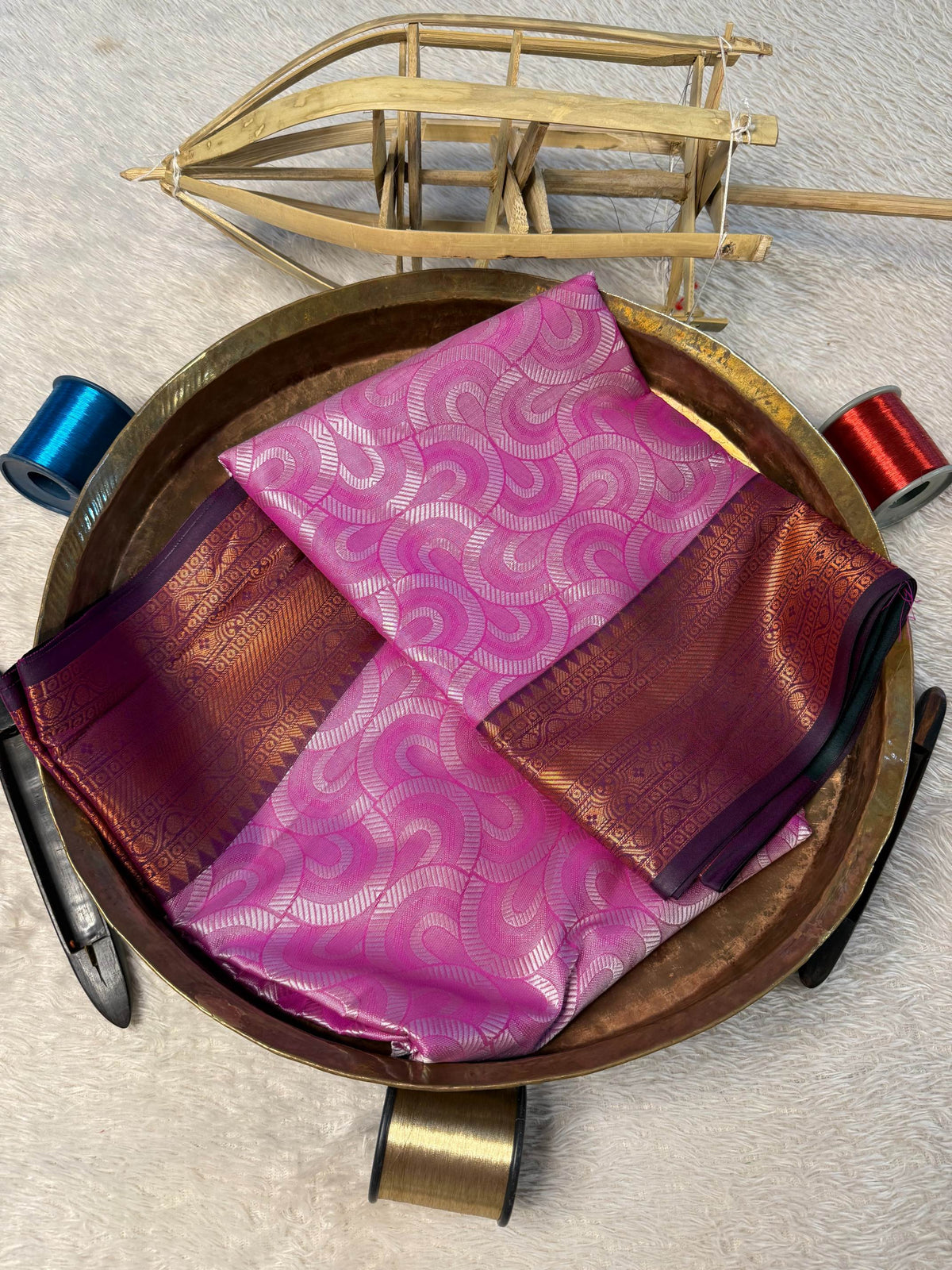 Eccentric zari weave Softsilk Banarasi Saree