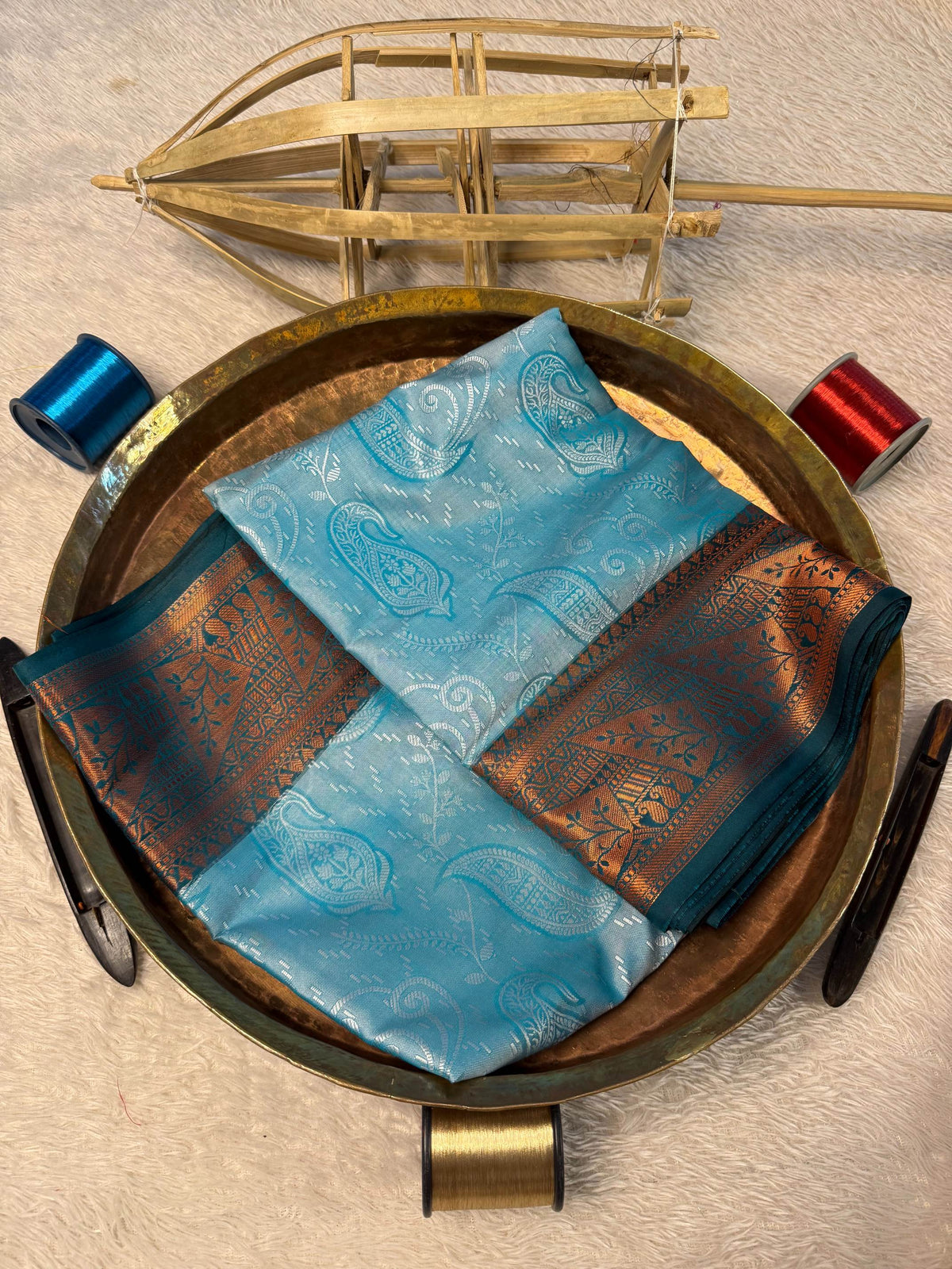Eccentric zari weave Softsilk Banarasi Saree