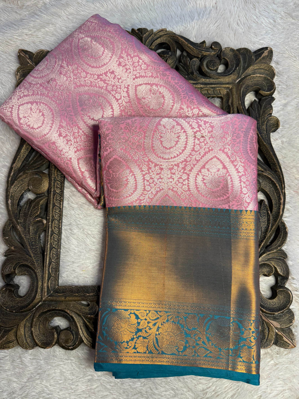 Eccentric zari weave Softsilk Banarasi Saree