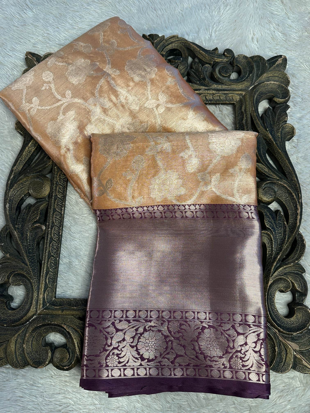 Eccentric zari weave Softsilk Banarasi Saree