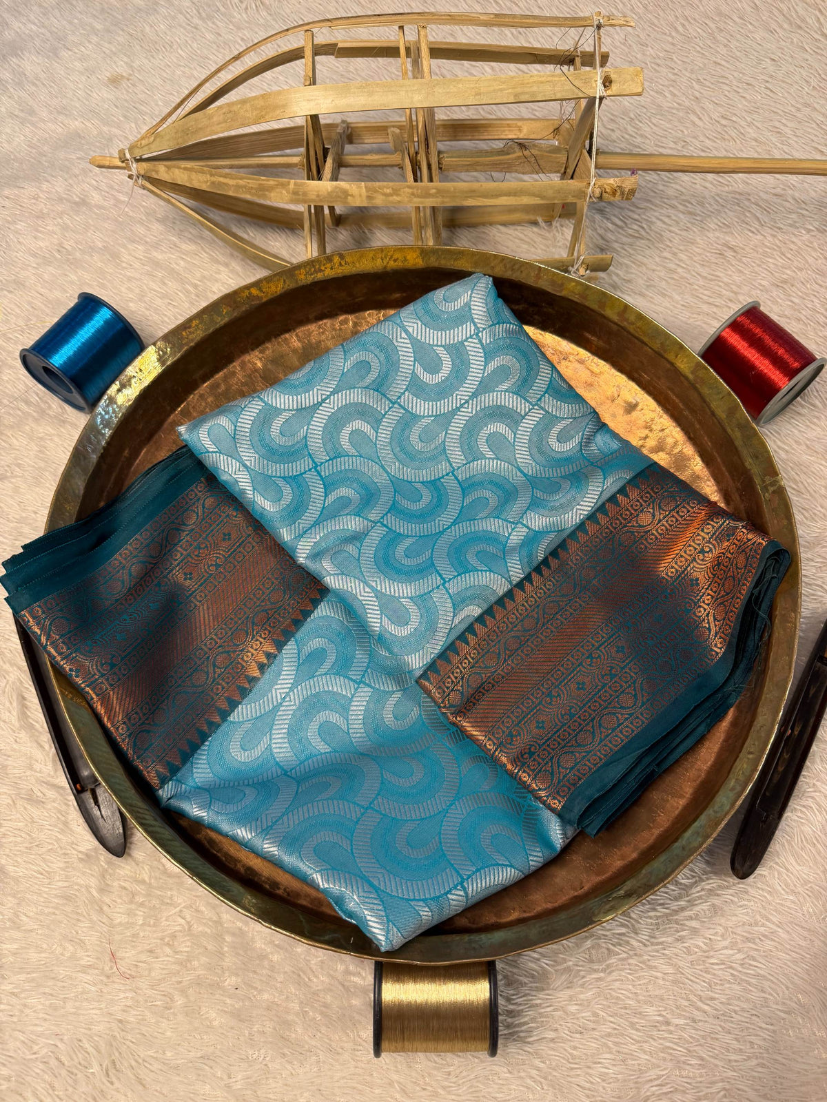 Eccentric zari weave Softsilk Banarasi Saree
