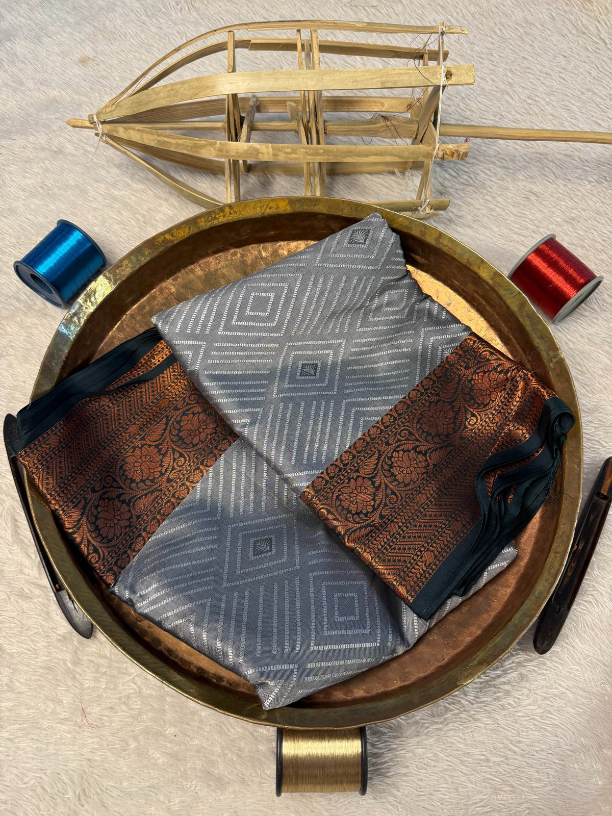 Eccentric zari weave Softsilk Banarasi Saree