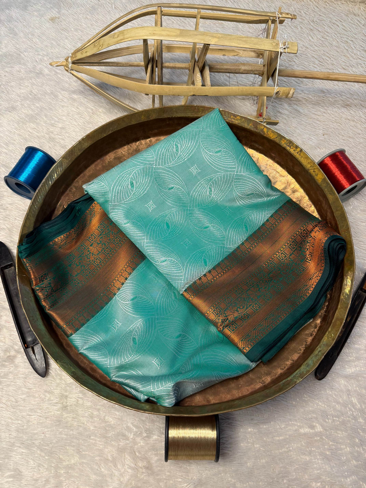Eccentric zari weave Softsilk Banarasi Saree