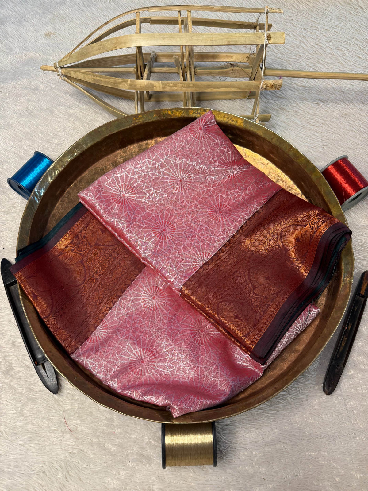 Eccentric zari weave Softsilk Banarasi Saree