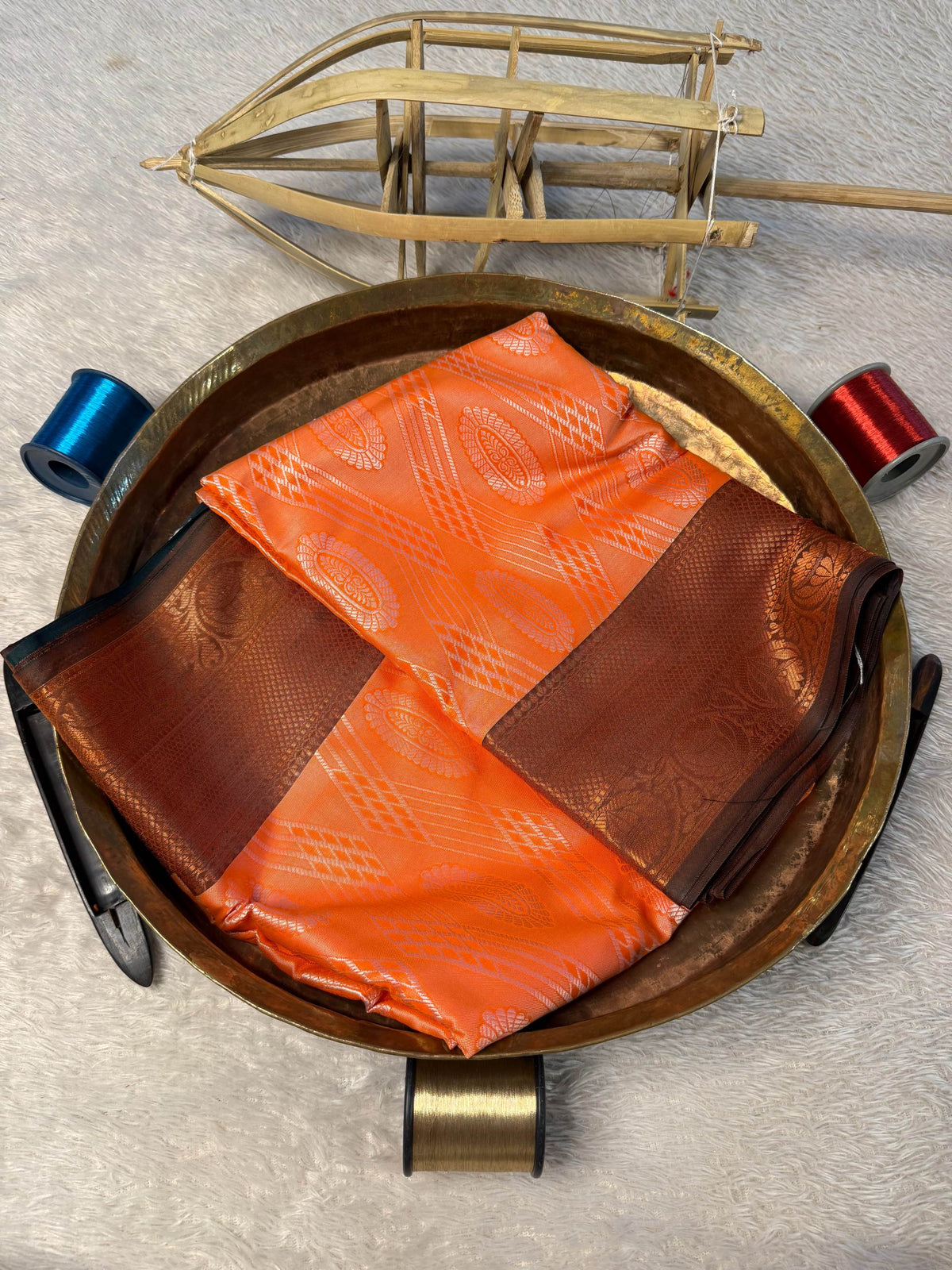 Eccentric zari weave Softsilk Banarasi Saree