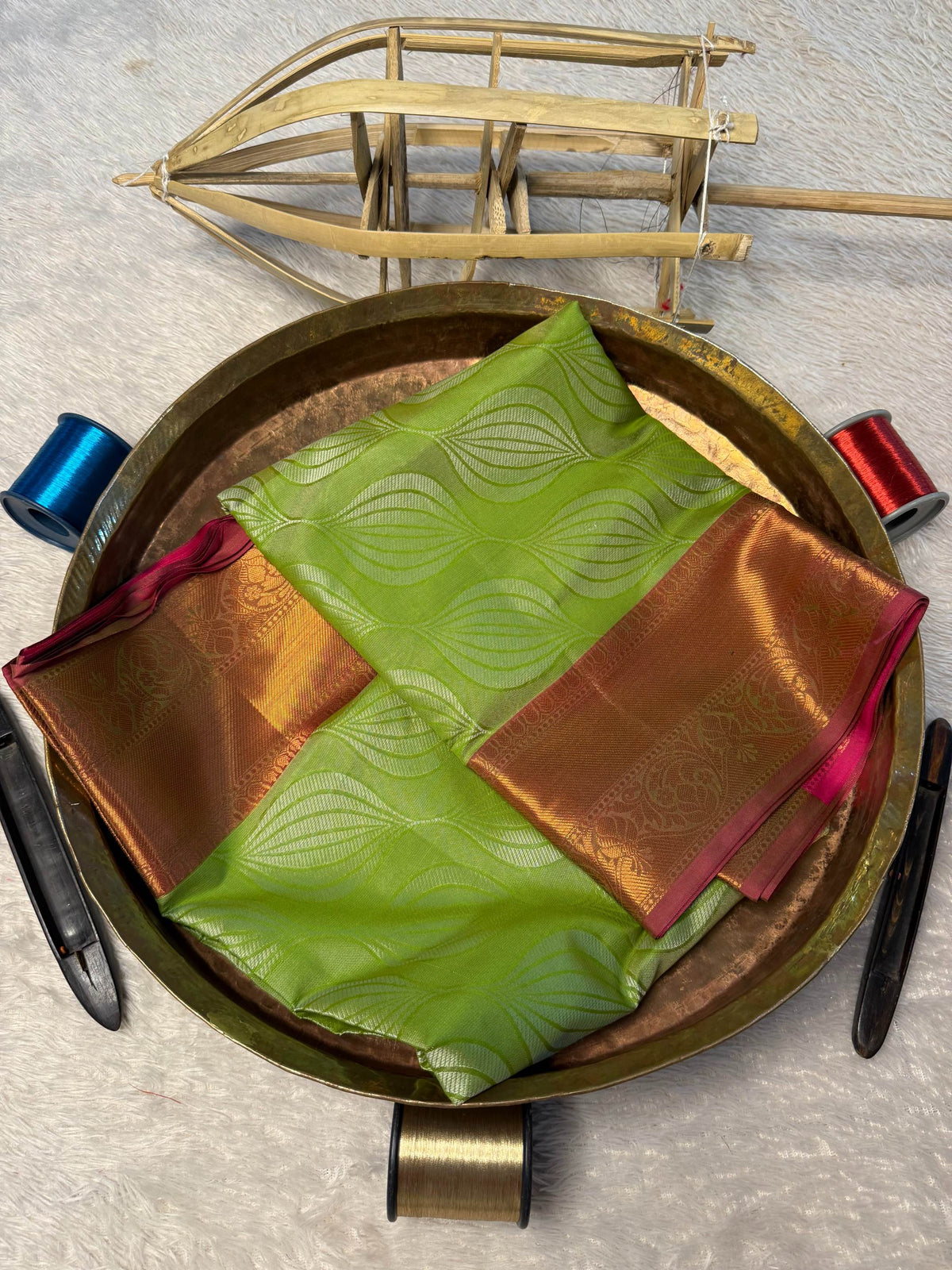 Eccentric zari weave Softsilk Banarasi Saree