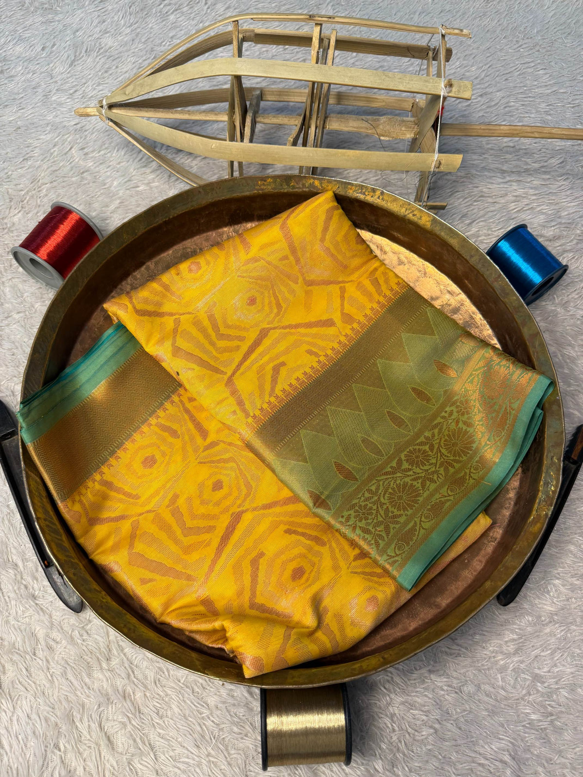 Eccentric zari weave Softsilk Banarasi Saree