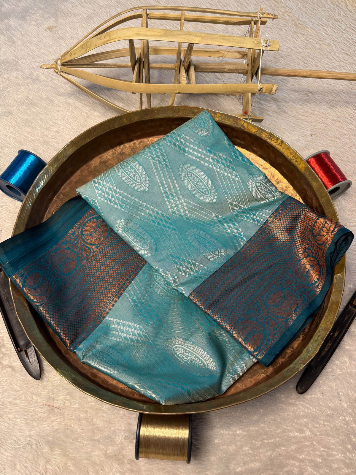 Eccentric zari weave Softsilk Banarasi Saree