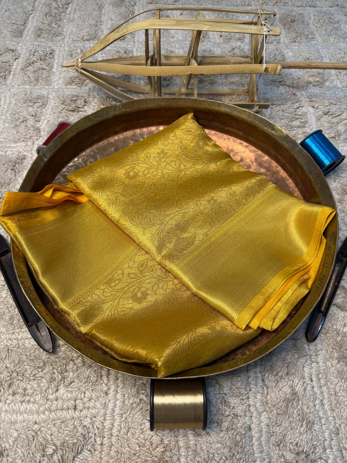 Eccentric zari weave Softsilk Banarasi Saree
