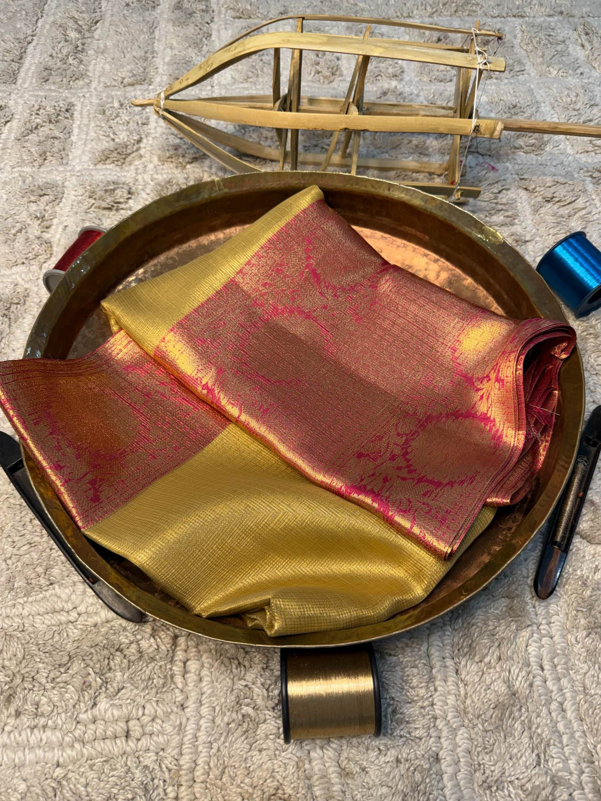 Eccentric zari weave Softsilk Banarasi Saree