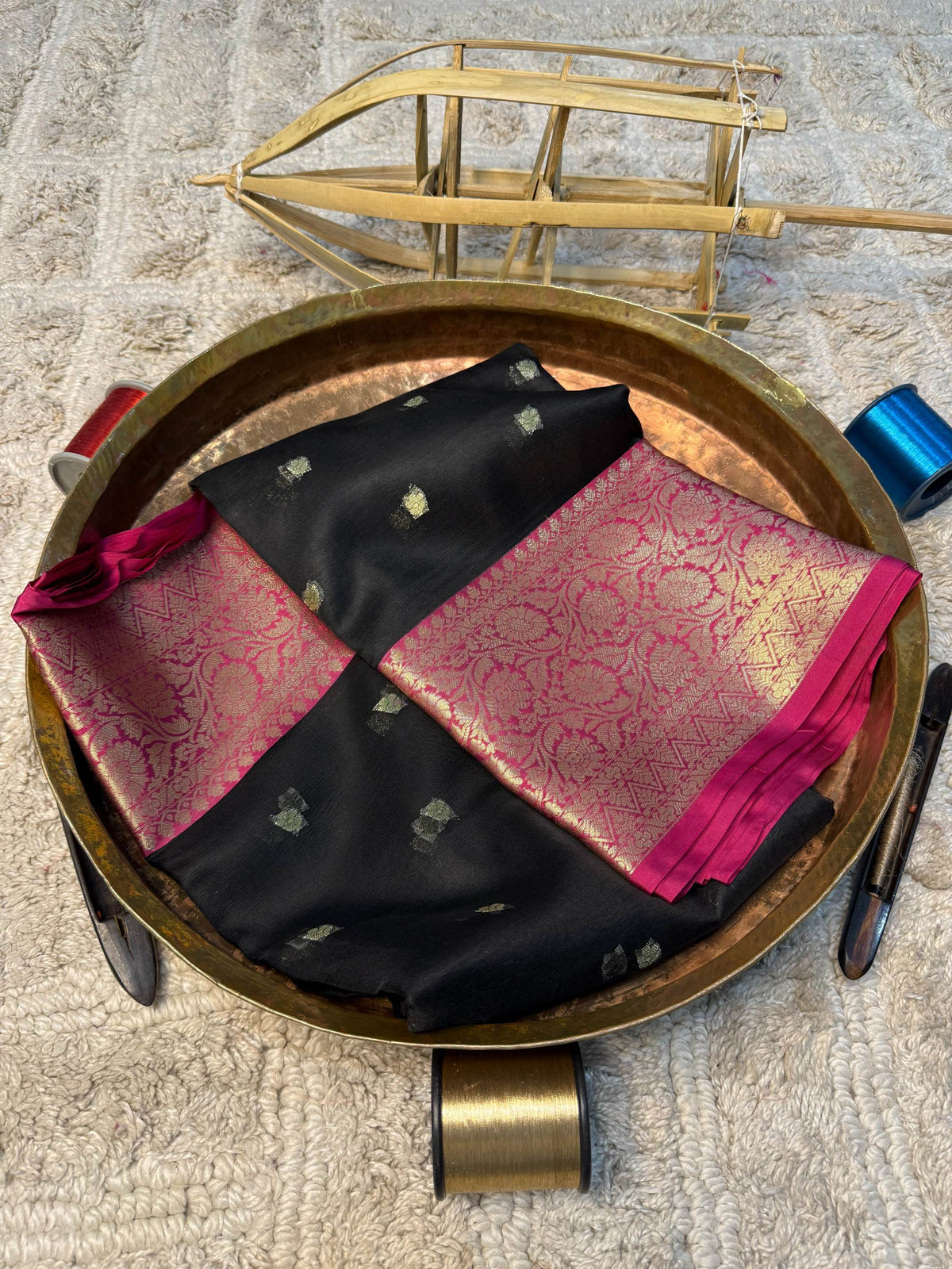 Eccentric zari weave Softsilk Banarasi Saree