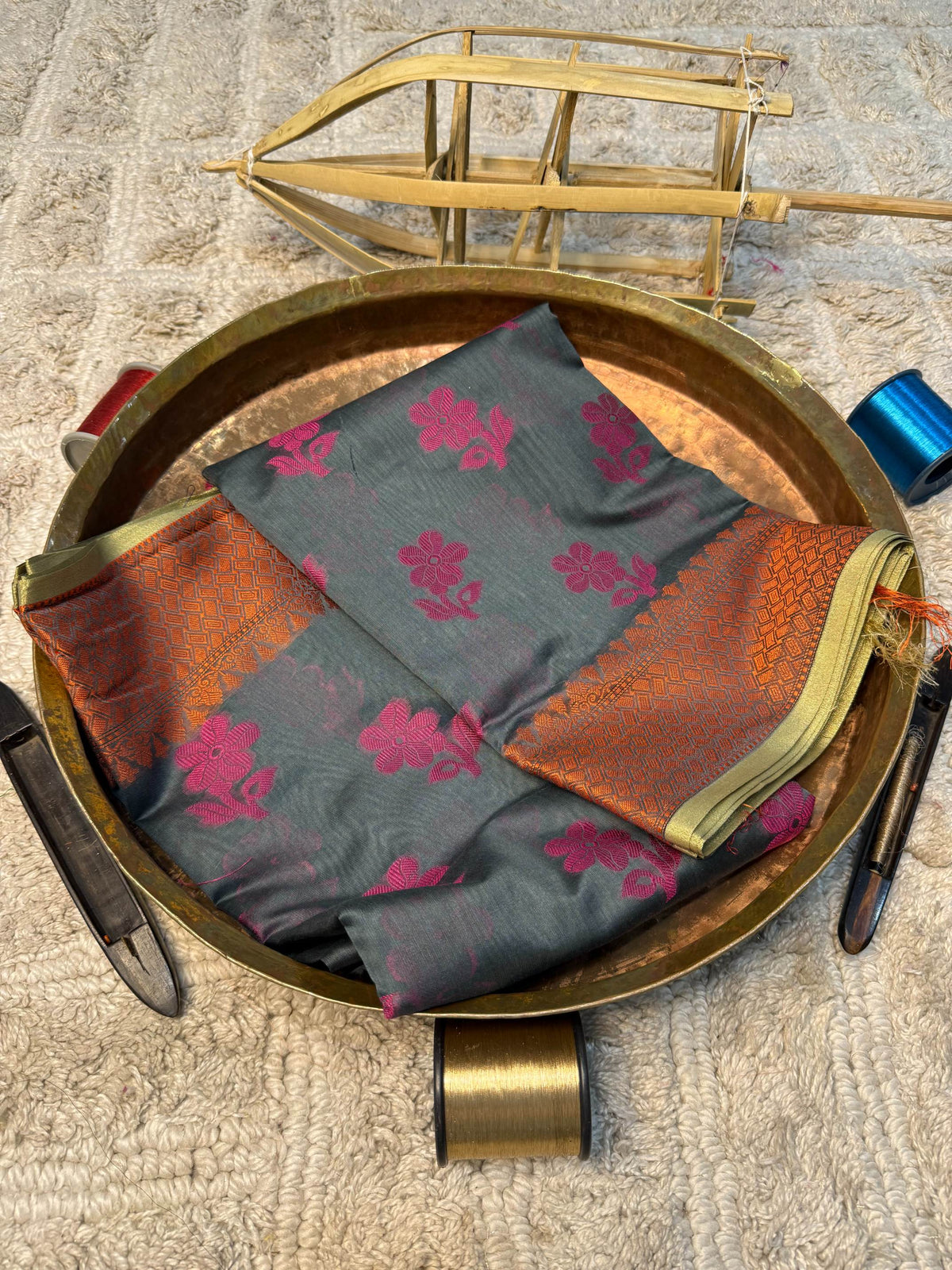 Eccentric zari weave Softsilk Banarasi Saree