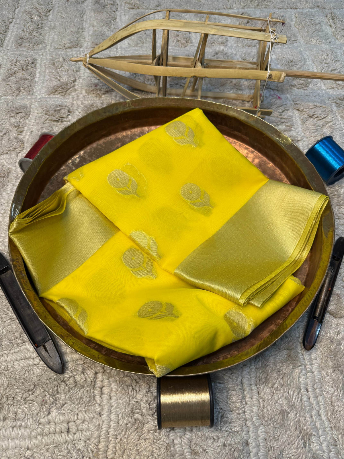 Eccentric zari weave Softsilk Banarasi Saree