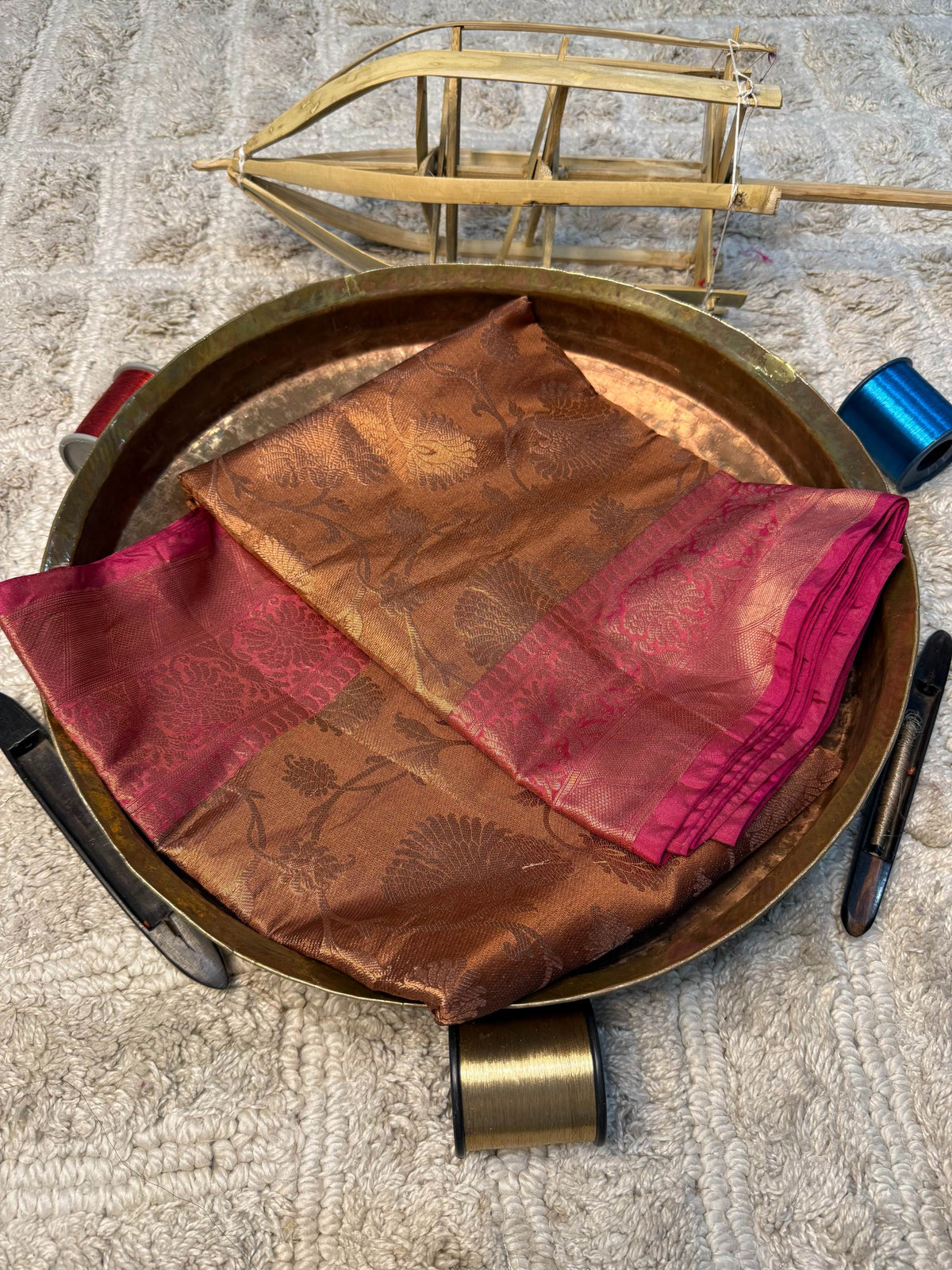 Eccentric zari weave Softsilk Banarasi Saree