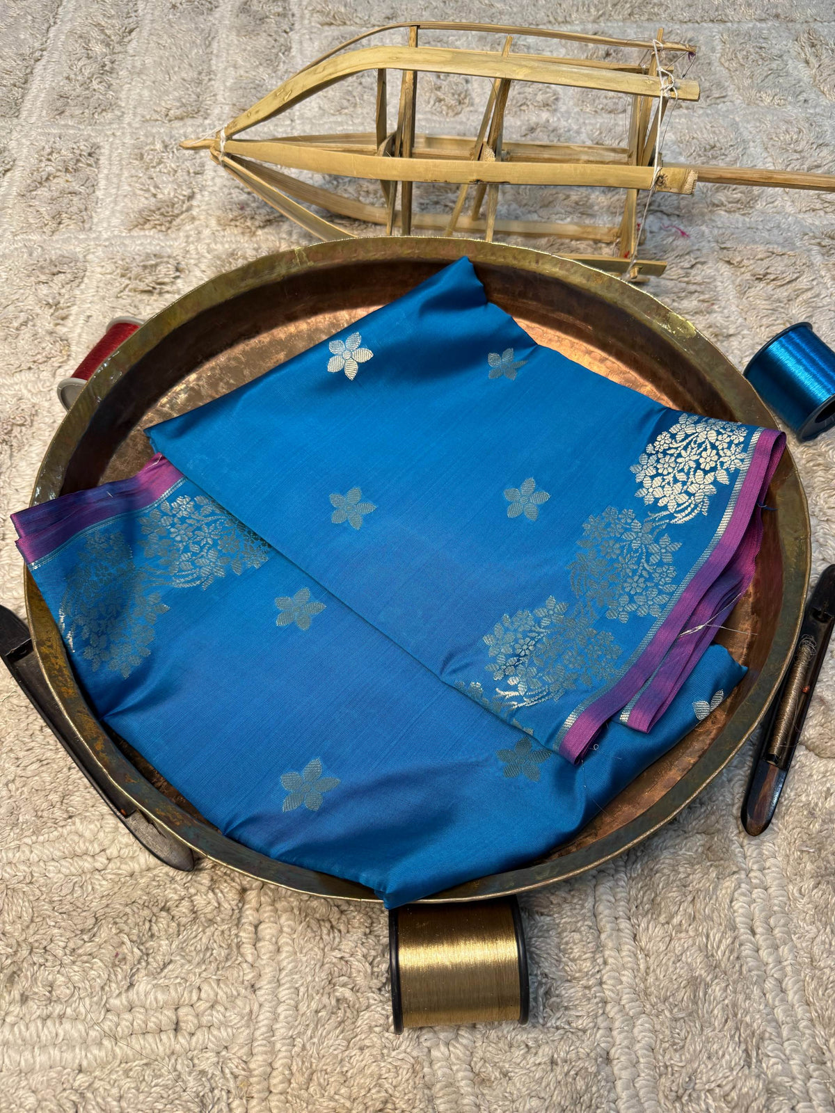 Eccentric zari weave Softsilk Banarasi Saree