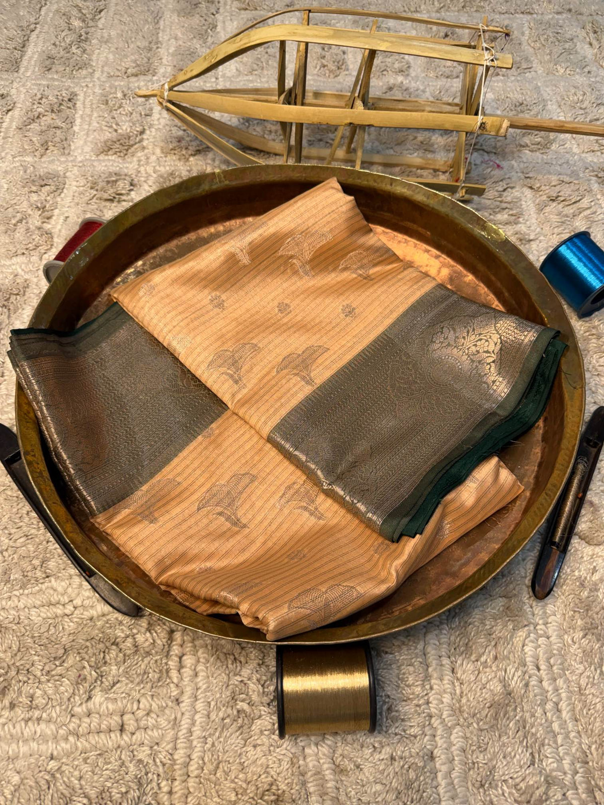Eccentric zari weave Softsilk Banarasi Saree