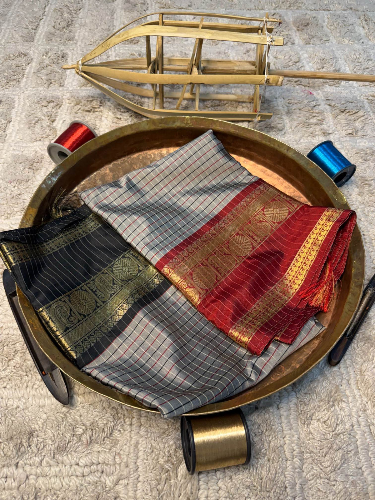 Eccentric zari weave Softsilk Banarasi Saree