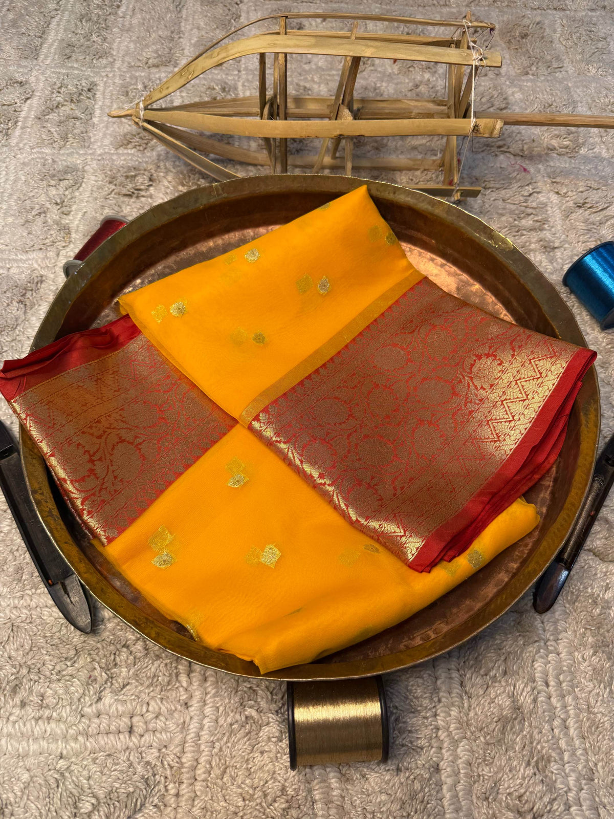 Eccentric zari weave Softsilk Banarasi Saree