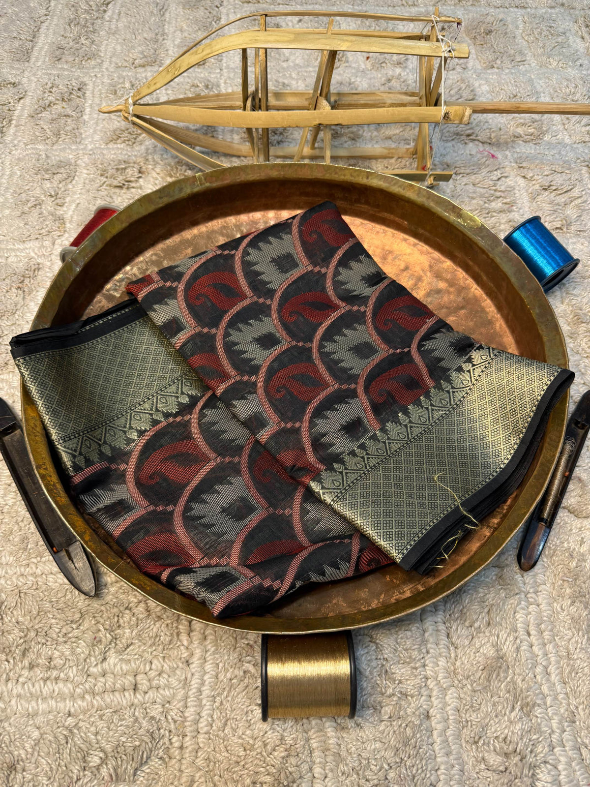 Eccentric zari weave Softsilk Banarasi Saree