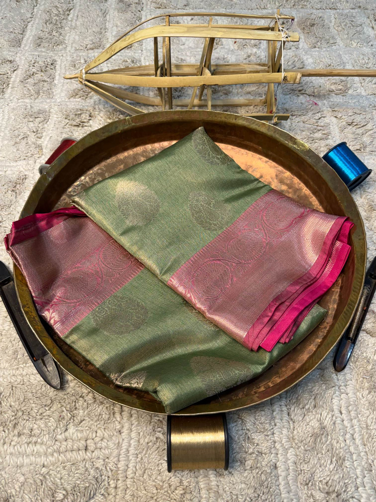 Eccentric zari weave Softsilk Banarasi Saree