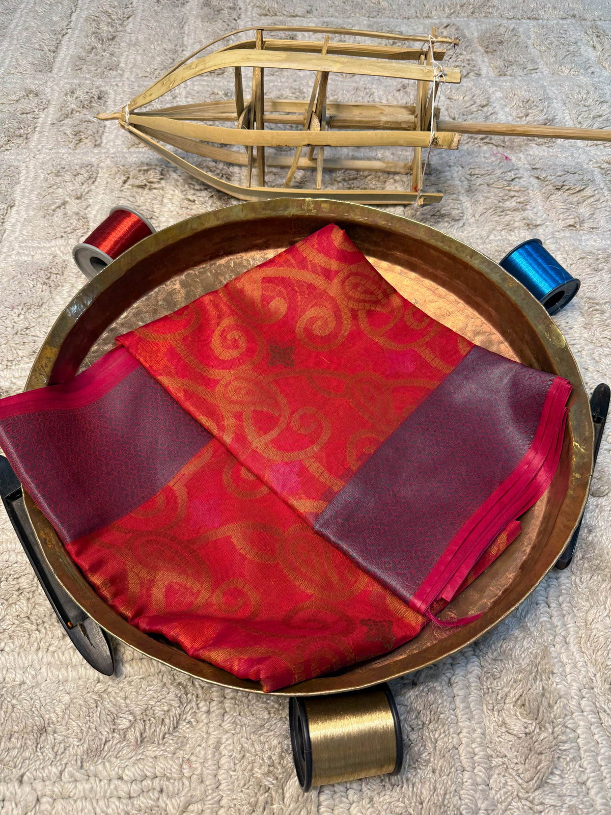 Eccentric zari weave Softsilk Banarasi Saree