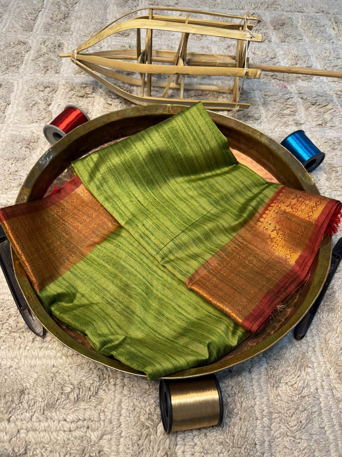 Eccentric zari weave Softsilk Banarasi Saree
