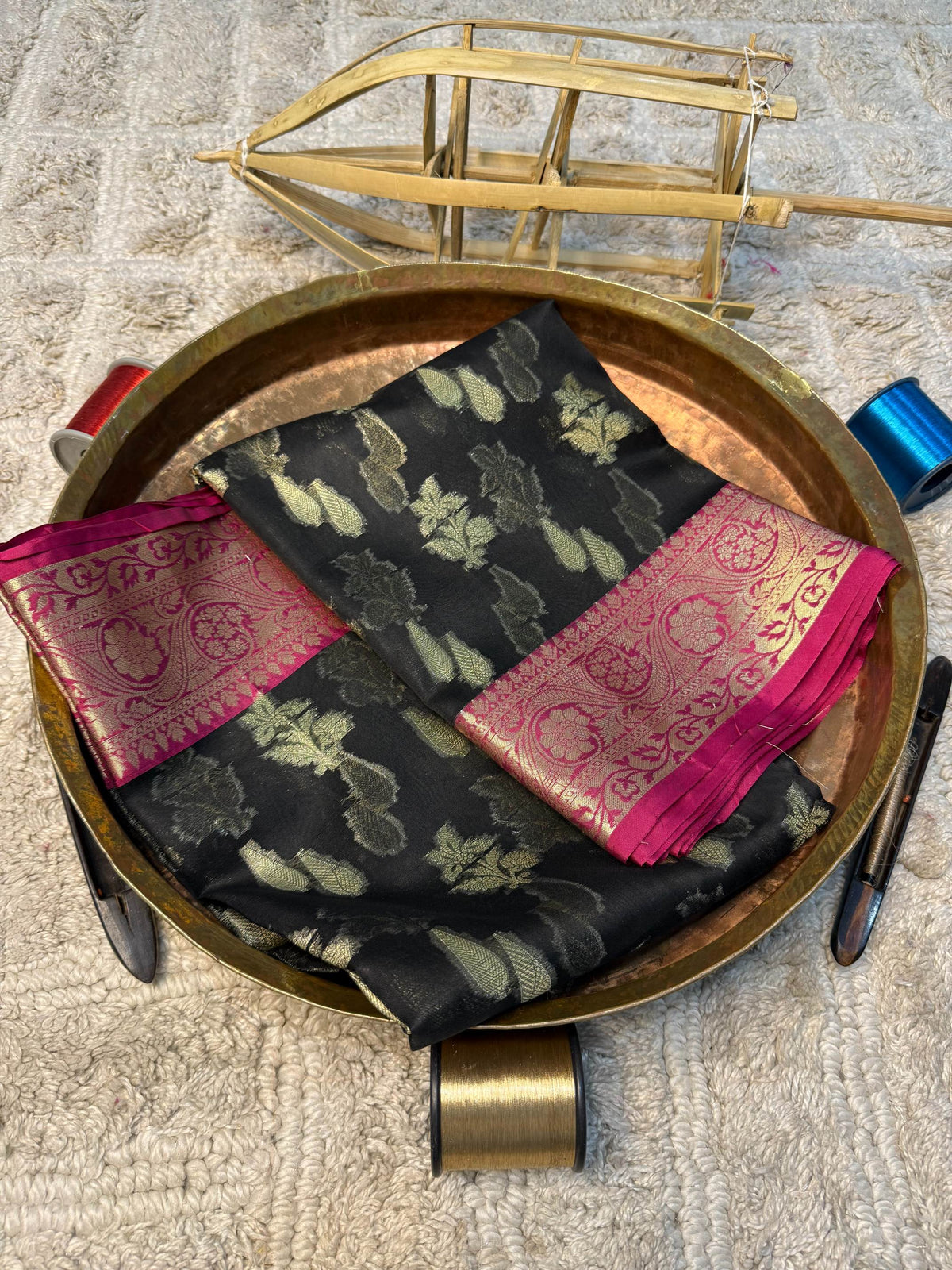 Eccentric zari weave Softsilk Banarasi Saree