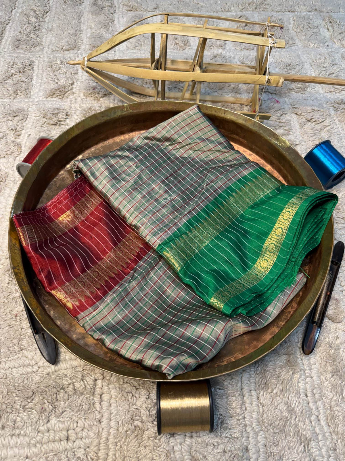 Eccentric zari weave Softsilk Banarasi Saree
