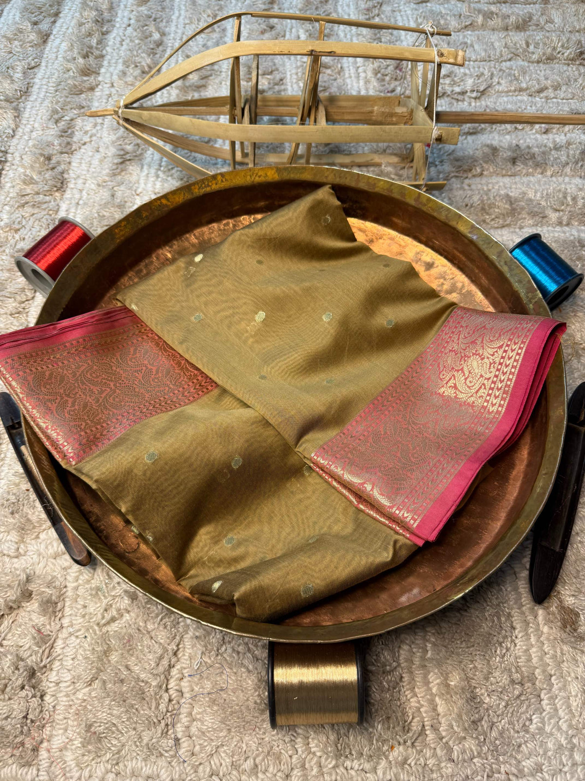 Eccentric zari weave Softsilk Banarasi Saree