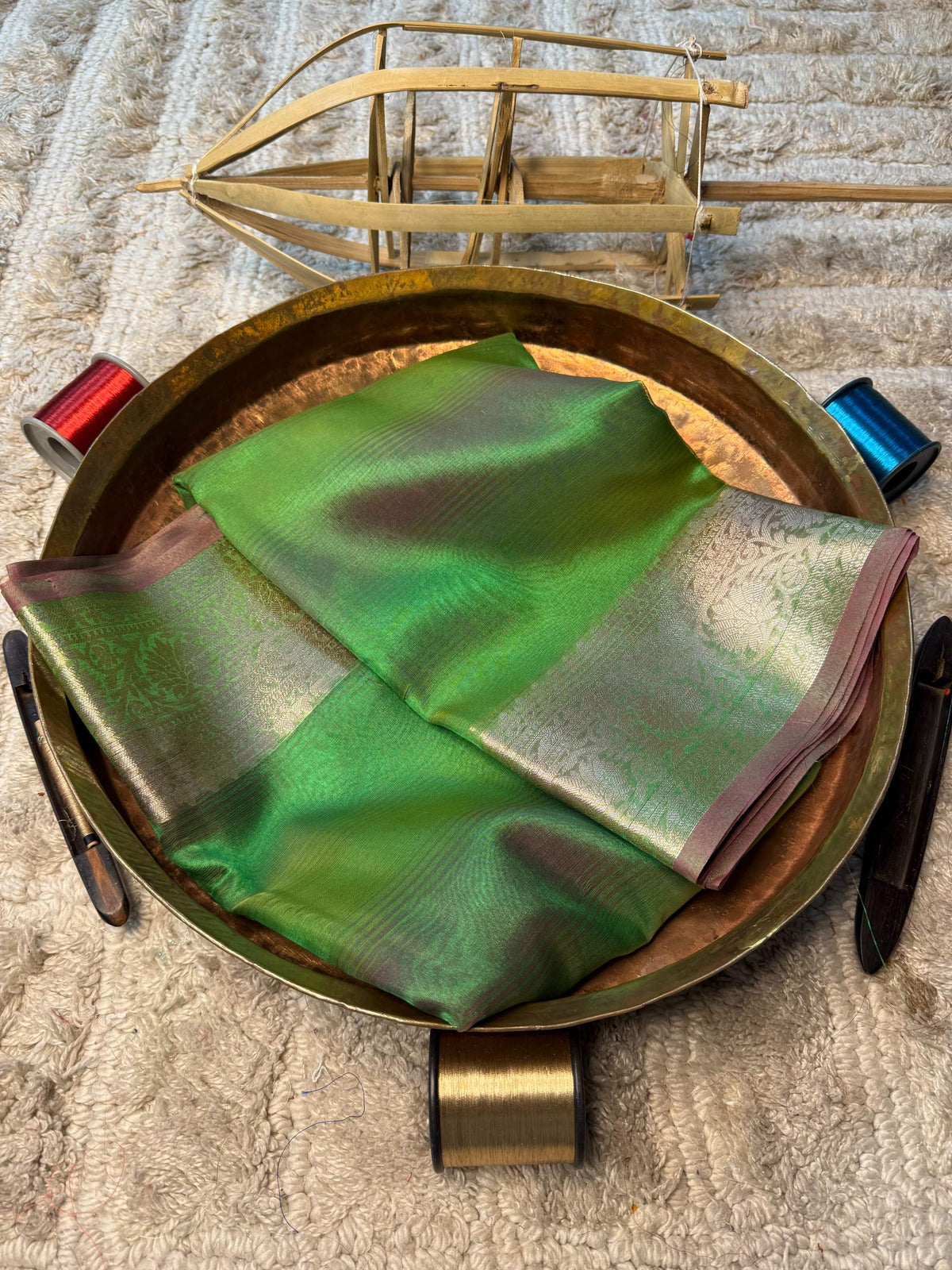Eccentric zari weave Softsilk Banarasi Saree