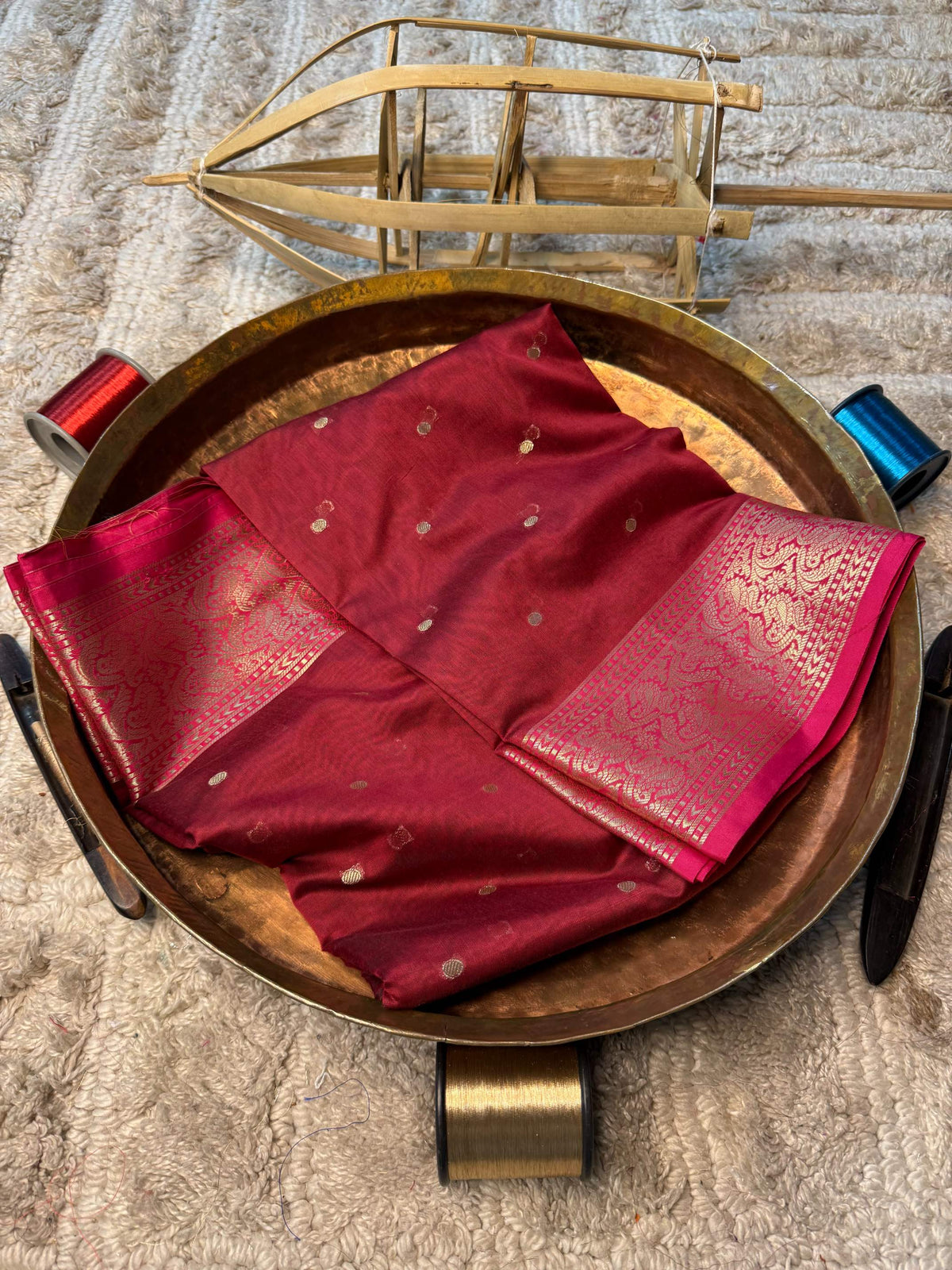 Eccentric zari weave Softsilk Banarasi Saree