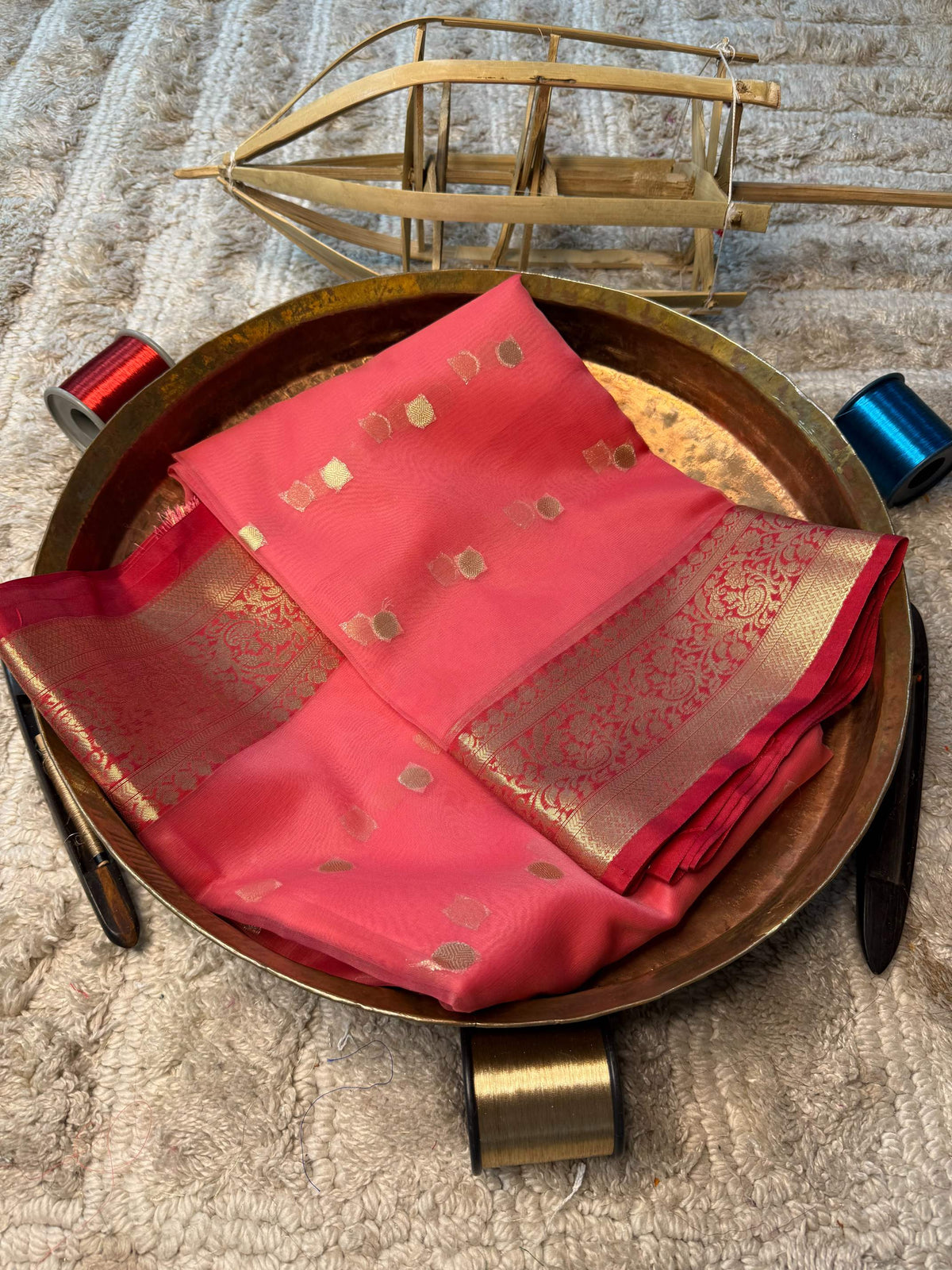Eccentric zari weave Softsilk Banarasi Saree