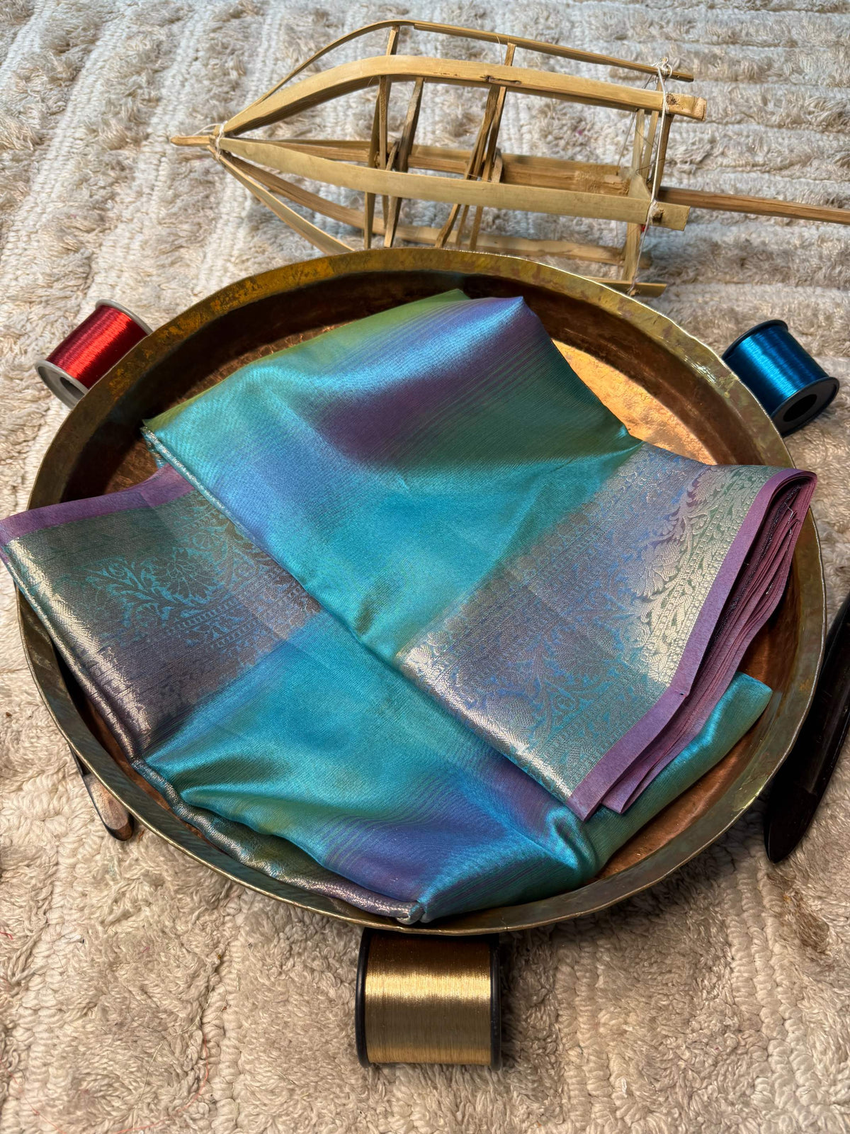 Eccentric zari weave Softsilk Banarasi Saree
