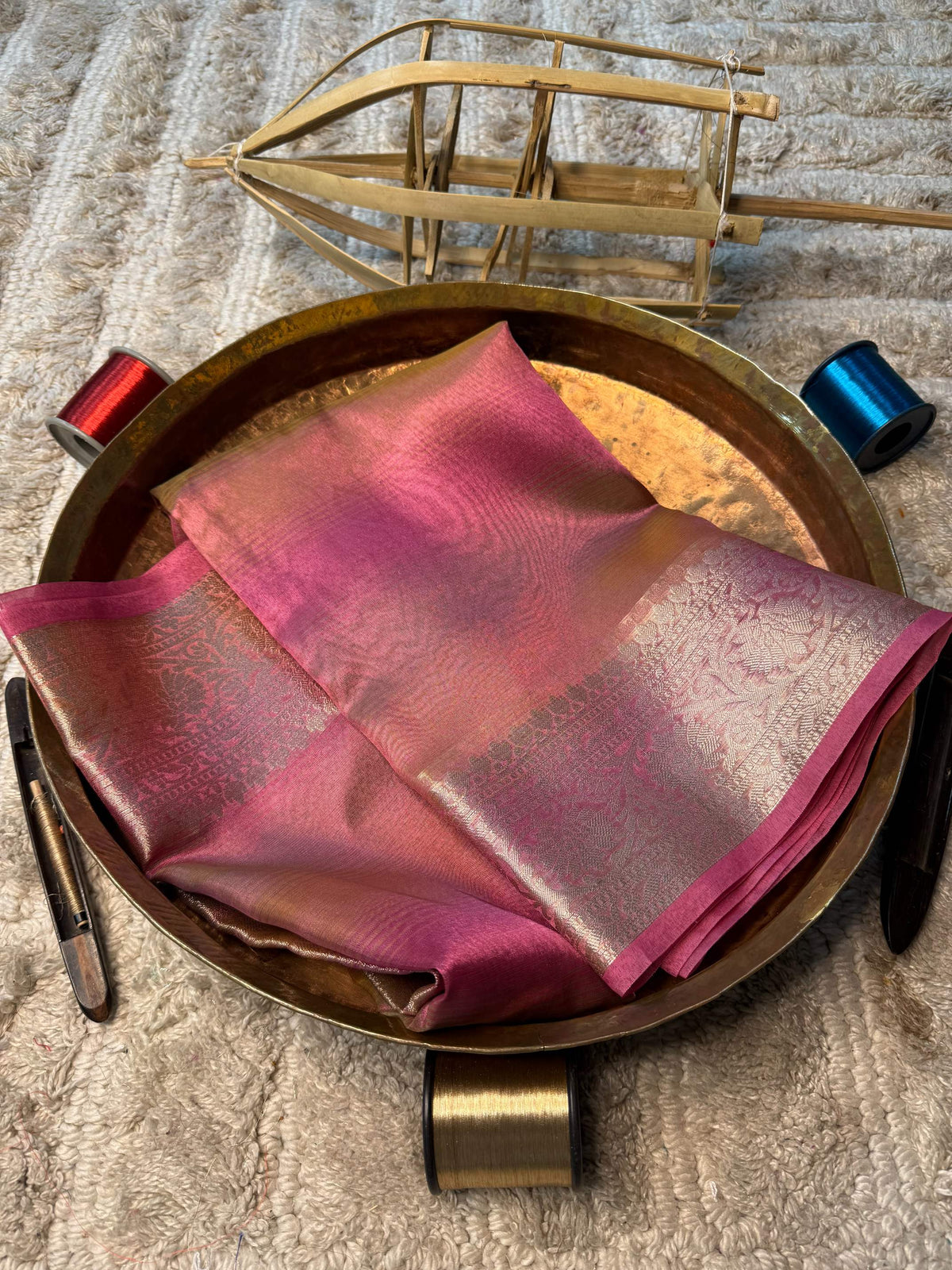 Eccentric zari weave Softsilk Banarasi Saree