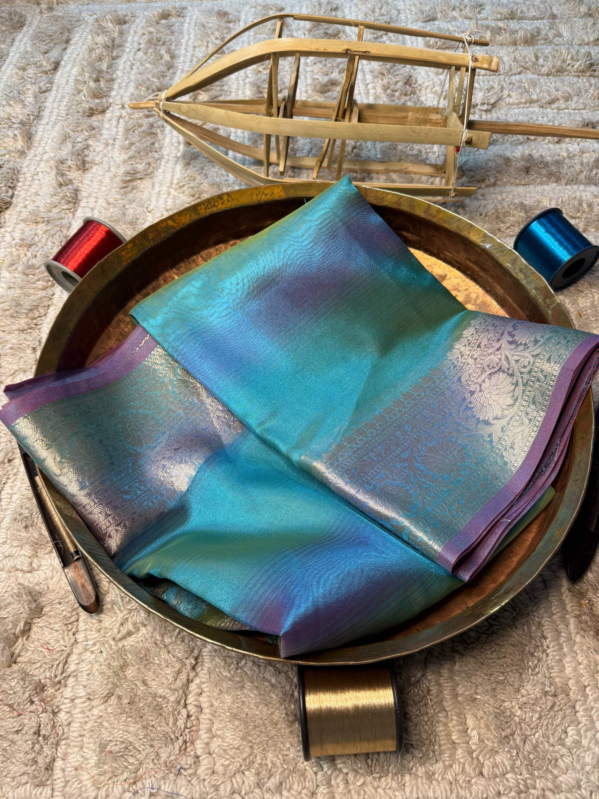 Eccentric zari weave Softsilk Banarasi Saree