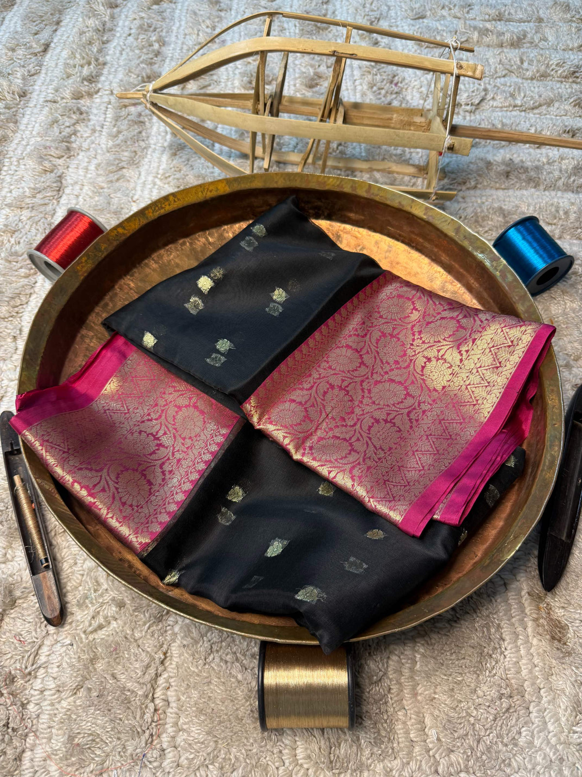 Eccentric zari weave Softsilk Banarasi Saree