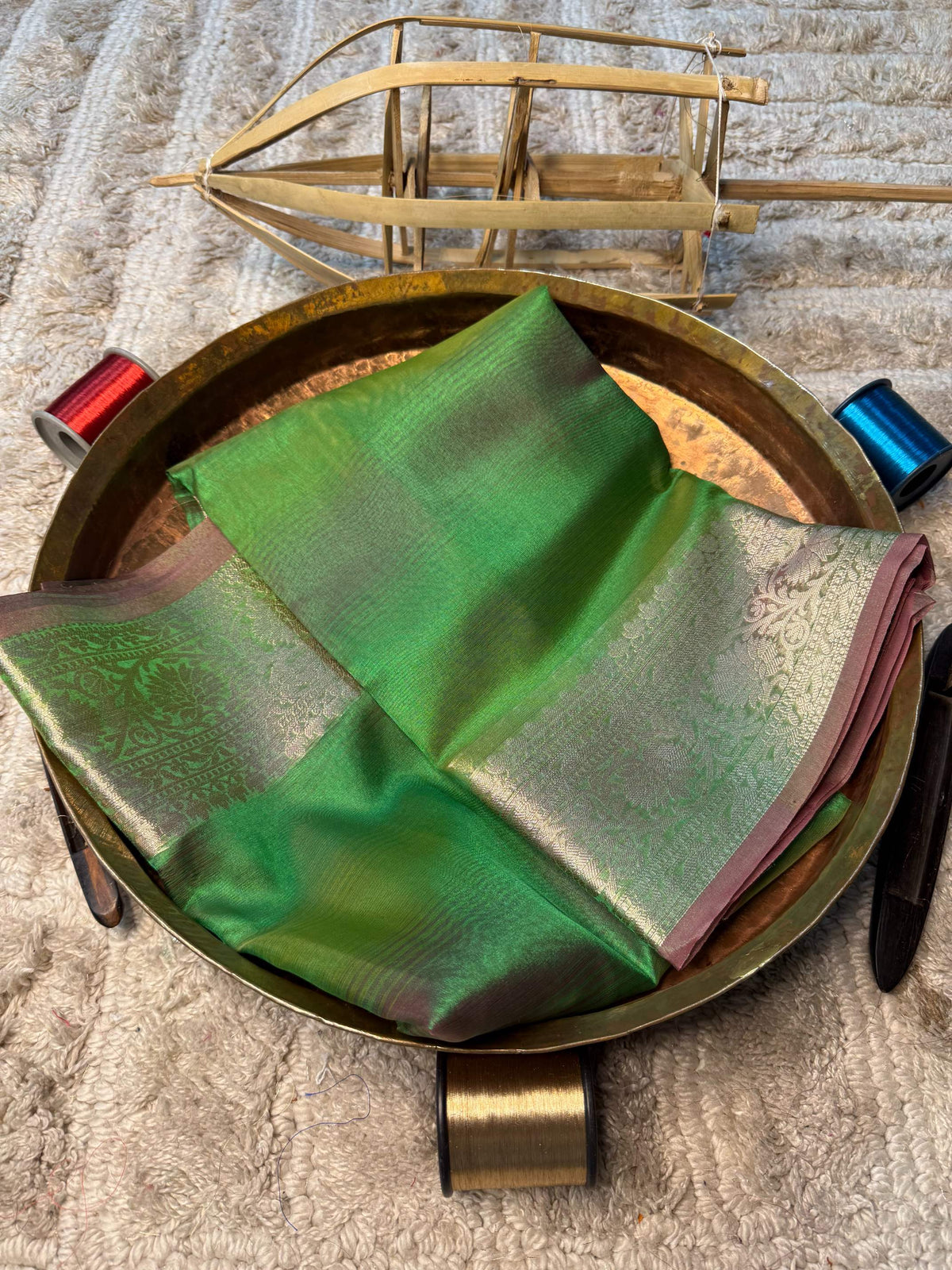 Eccentric zari weave Softsilk Banarasi Saree